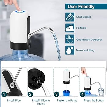 Durable Automatic Water Dispenser | Portable & USB Rechargeable