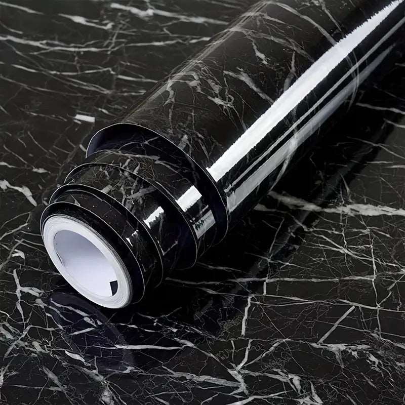 Marble Aluminum Foil Wallpaper | Waterproof Kitchen Sheet | PVC Sheet