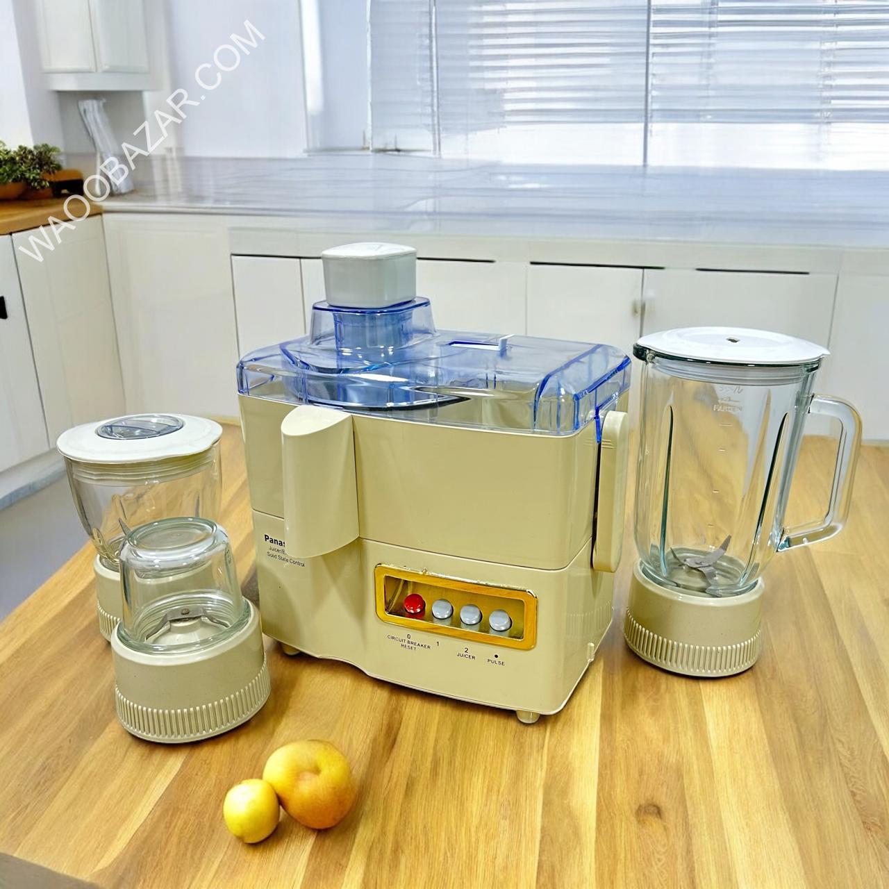 National 4 in 1 Juicer Blender Grinder Chopper Set