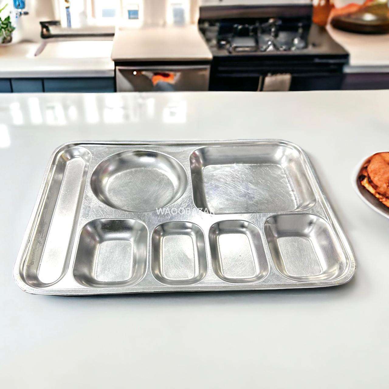 Korean Lot Stainless Steel Serving Tray