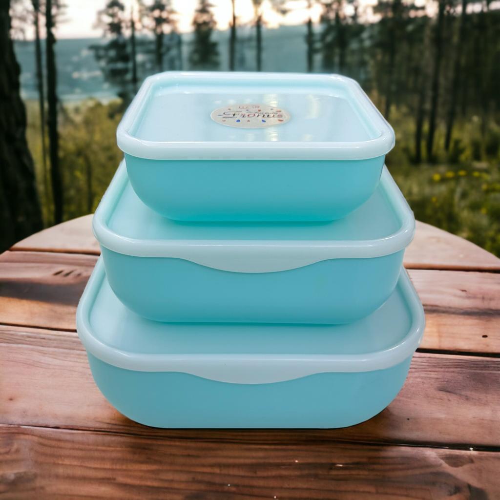 3pcs Bowl Set with Air-Tight Lid, Food Container, RF11009