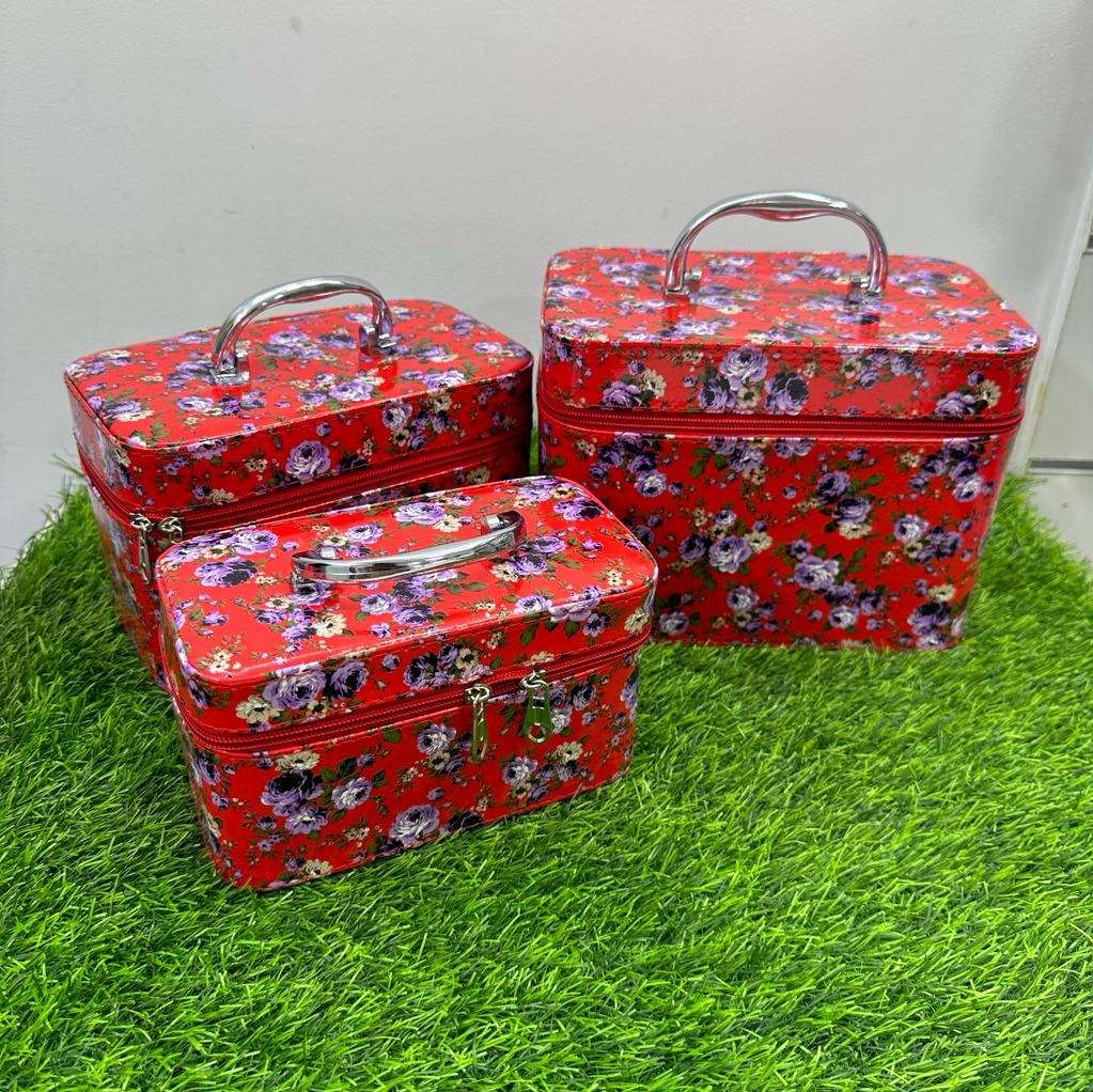 Set Of 3 Cosmetic and Jewellery Boxes with Mirrors | Attractive Colors and Designs