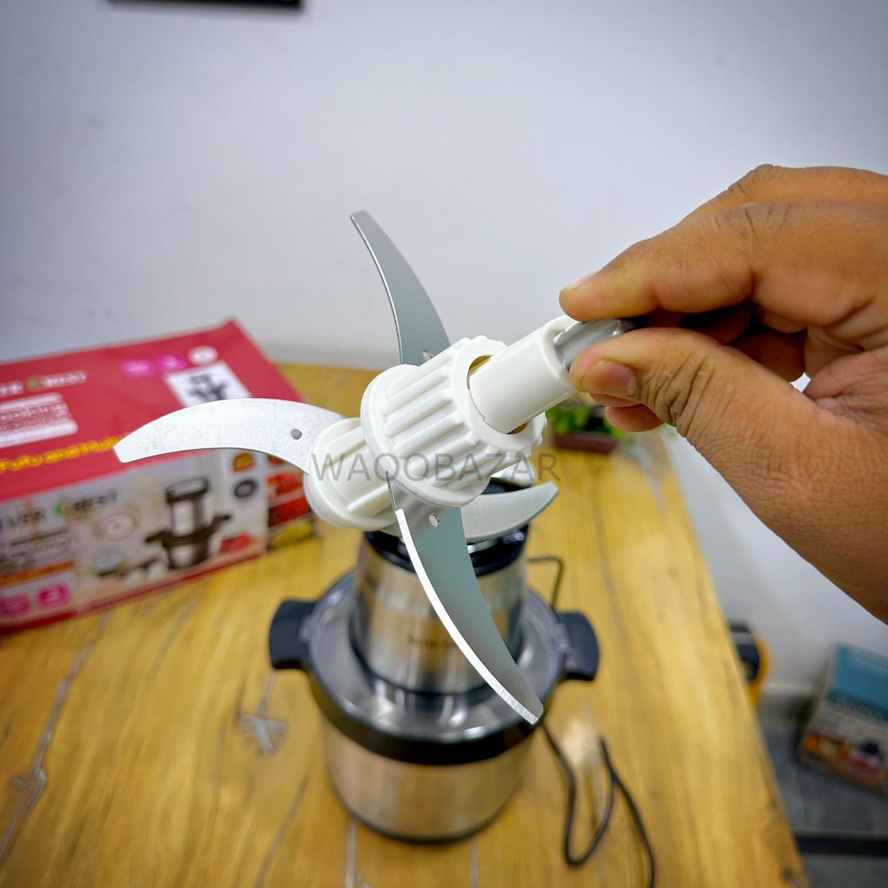 Silver Crest Chopper | 6 Litter | Meat Grinder 4000 Watts | 4 Blades