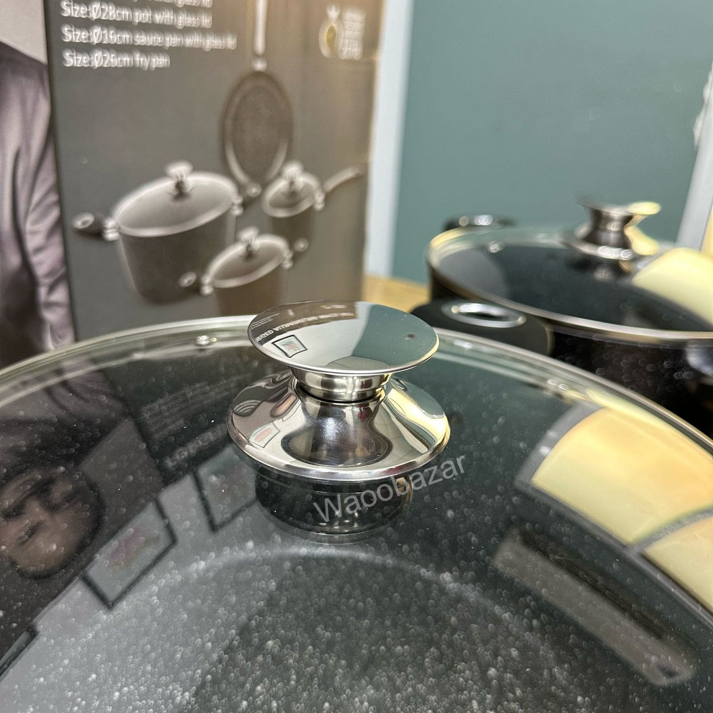 Premium Forged Aluminium 4PCS Cookware Set | Induction Base | 2-Layer Marble Coating