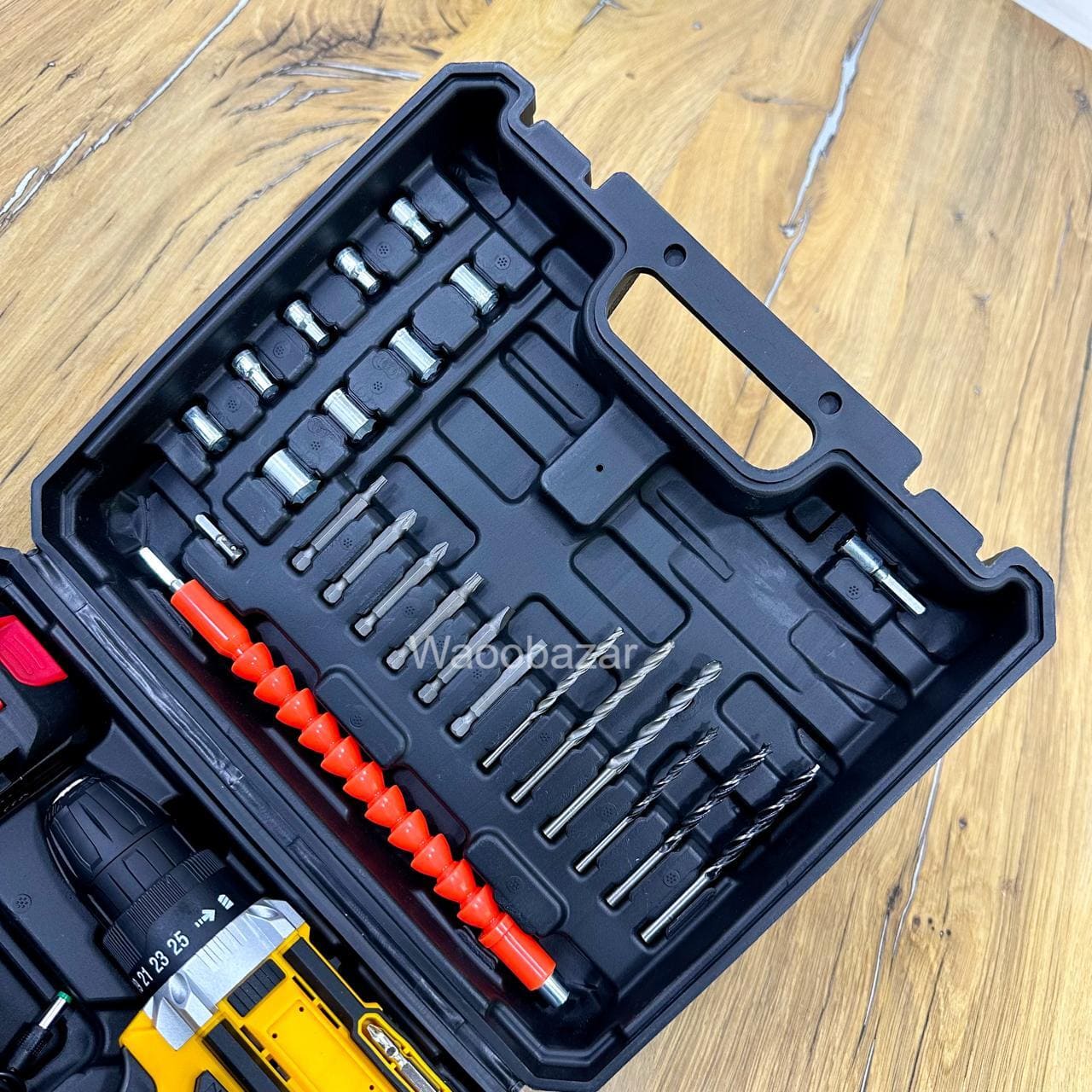 Rechargeable Drill with 25+ Accessories | Cordless & Fully Loaded Kit