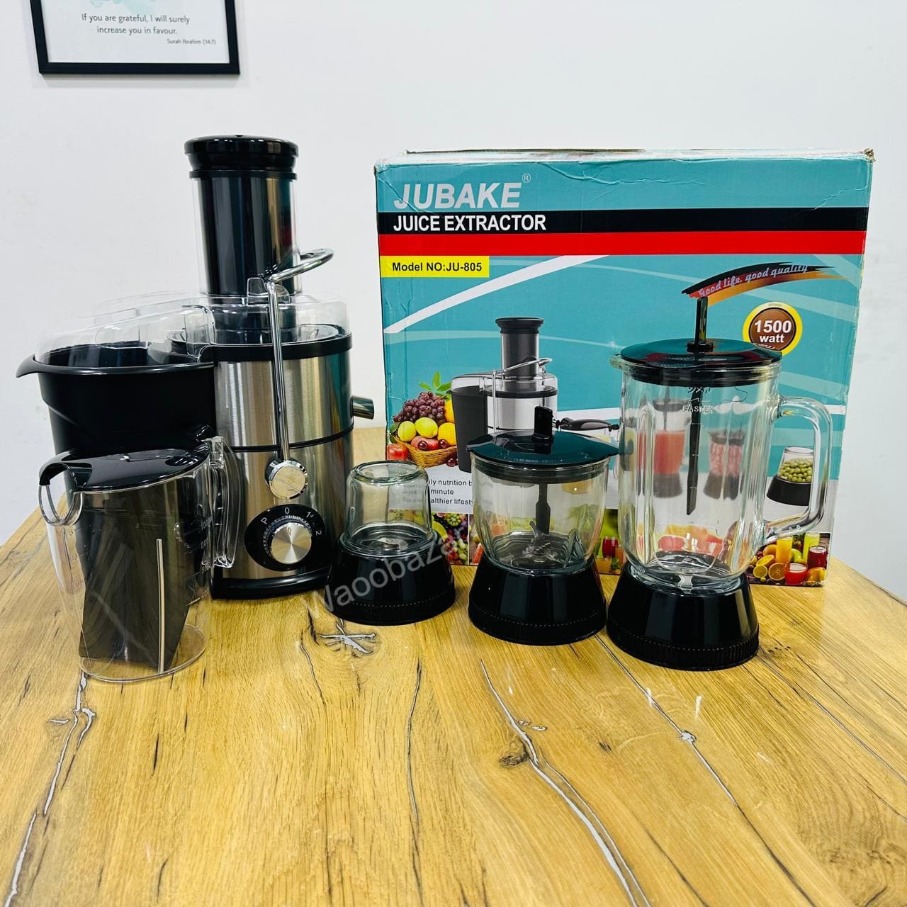 Blender Juice Crusher JUBAKE 4-in-1 Food Factory Juicer, Blender