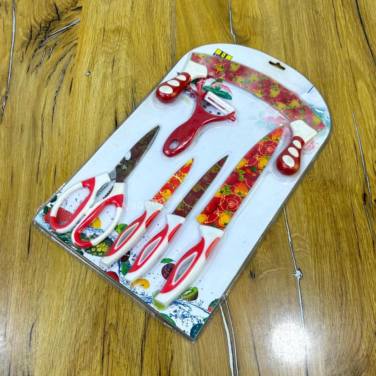 Premium Kitchen Knife Set | Pizza Cutter, Peeler, Scissors, Slicing & Paring Knives