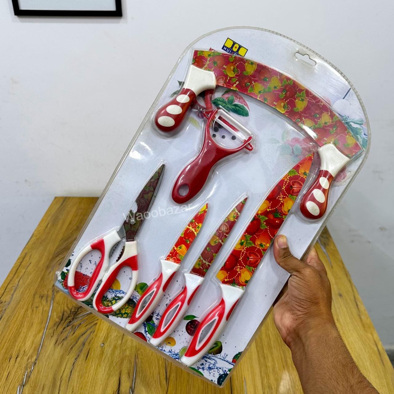 Premium Kitchen Knife Set | Pizza Cutter, Peeler, Scissors, Slicing & Paring Knives
