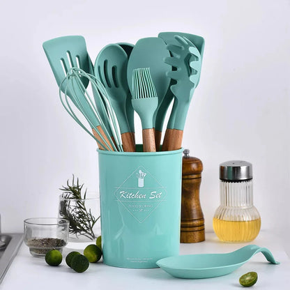 12 Pcs Silicone Utensils Set | Kitchen Cooking Set | Spoons set