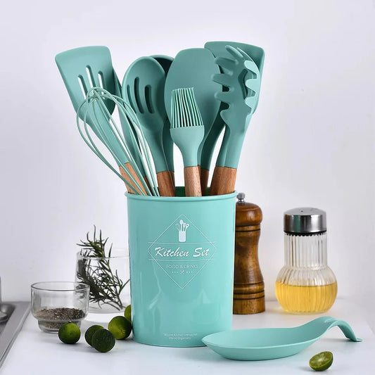 12 Pcs Silicone Utensils Set | Kitchen Cooking Set | Spoons set