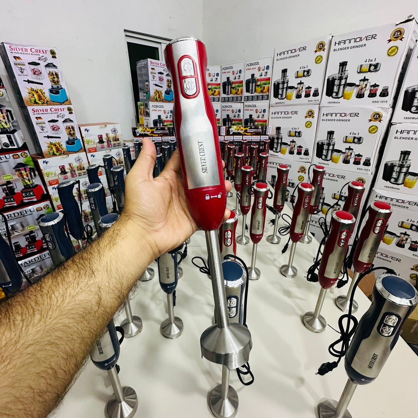 Silvercrest Lot Hand Blender | 700 Watts | 4 Blades  | Best for Haleem Saag