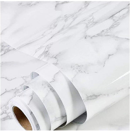 Marble Aluminum Foil Wallpaper | Waterproof  Kitchen Sheet | PVC Sheet