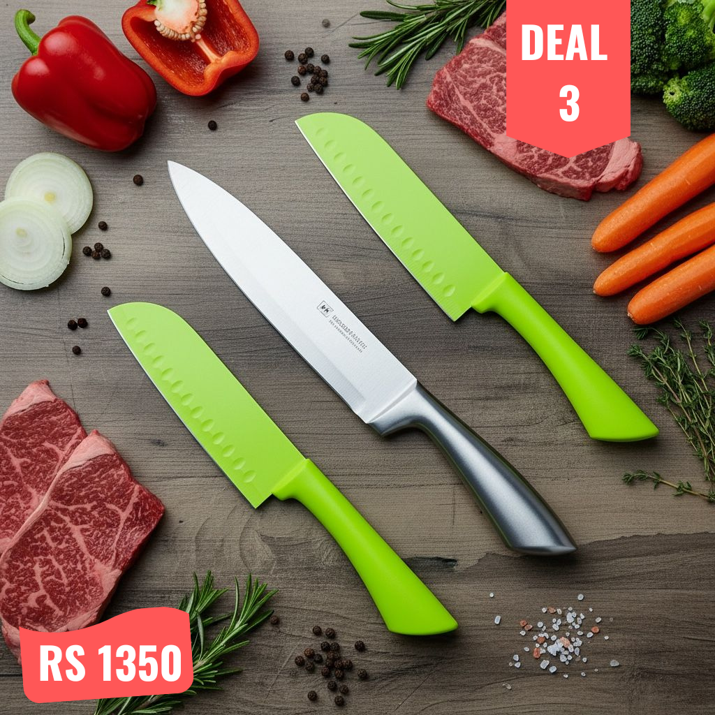 Premium Japanese Knifes Collection | 3-Piece Deal | Chef Knife