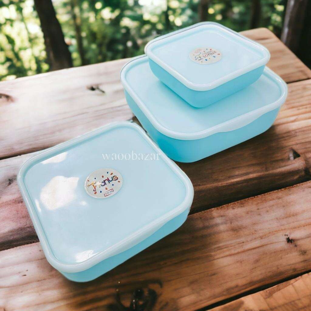 Bowl Set with Soft Lid Covers | 3 Pcs Set