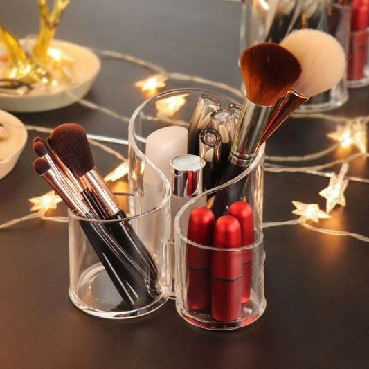 Makeup Brush Holder | Acrylic Cosmetics Storage Box | Jewelry Make Up Organizer