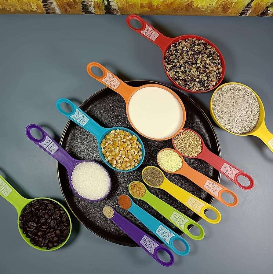 Baking 10 Pieces Measuring Spoons set | Measuring Cups set