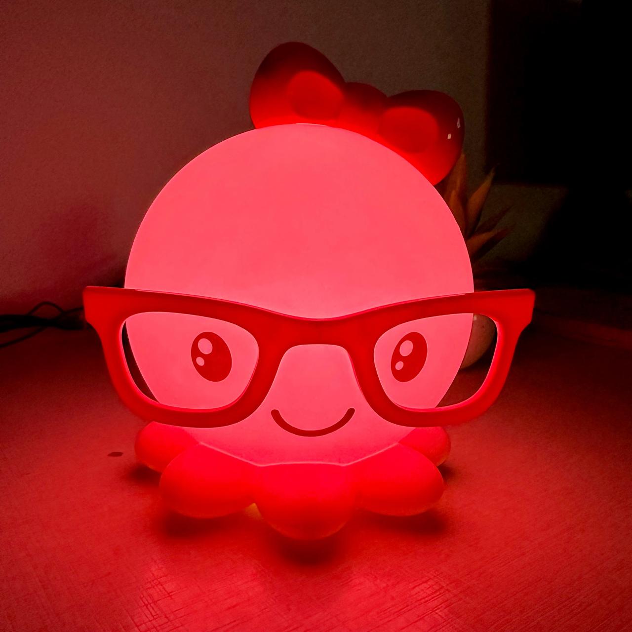Adorable Octopus Night Light | USB Cartoon Lamp for Kids’ Bedroom