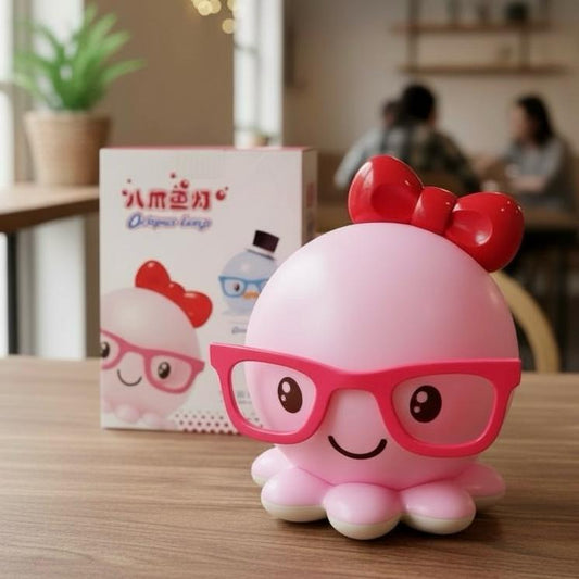 Adorable Octopus Night Light | USB Cartoon Lamp for Kids’ Bedroom