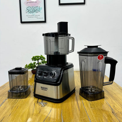 BARDEFU Electric Blender | 6-in-1  | Blender, Chopper, Grinder, Citrus Juicer, Slicer & Grater