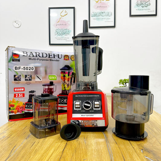 BARDEFU 3-in-1 Food Processor | Blender, Chopper & Grinder | 9500W