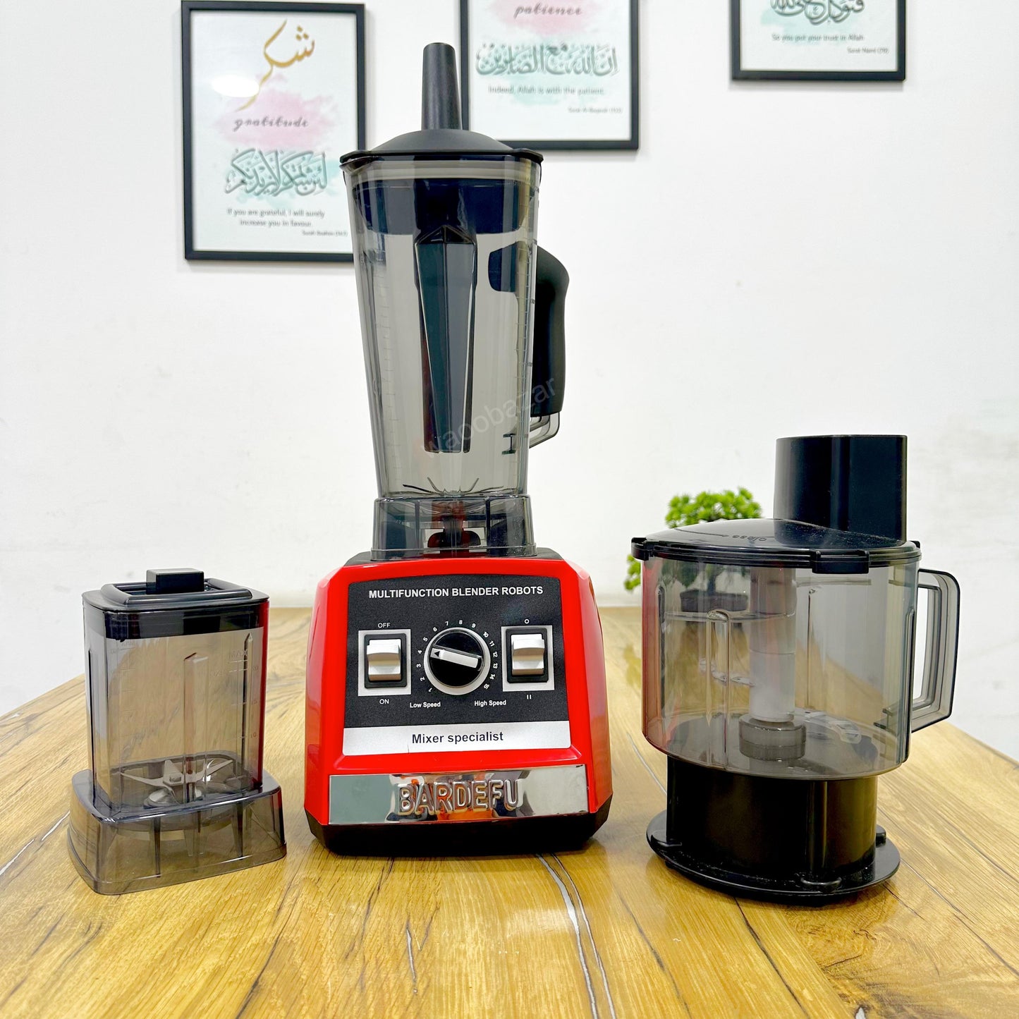BARDEFU Electric Blender | 3-in-1 | Blender, Chopper & Grinder
