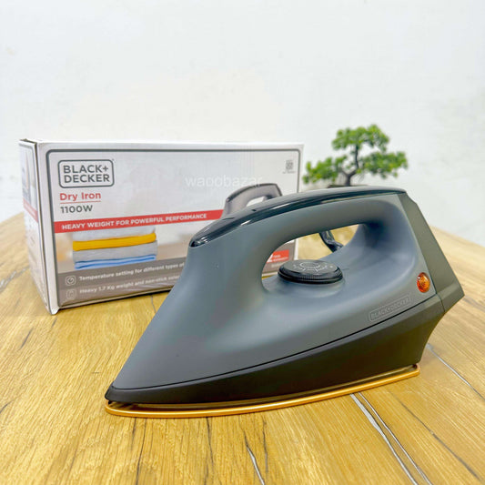 BLACK+DECKER Dry Iron | 1100W | Non-Stick Soleplate