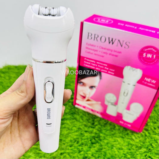 Browns Imported Epilator | 5 in 1 Lady Shaver