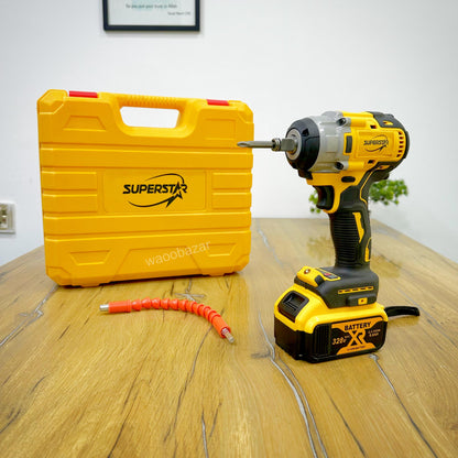 Rechargeable Brushless Drill with 25+ Accessories | Cordless & Fully Loaded Kit
