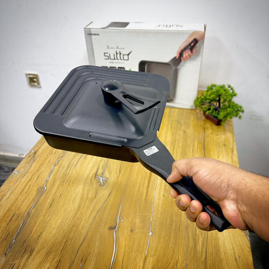 Doshisha Sutto Square Frying Pan with Lid | Non-Stick