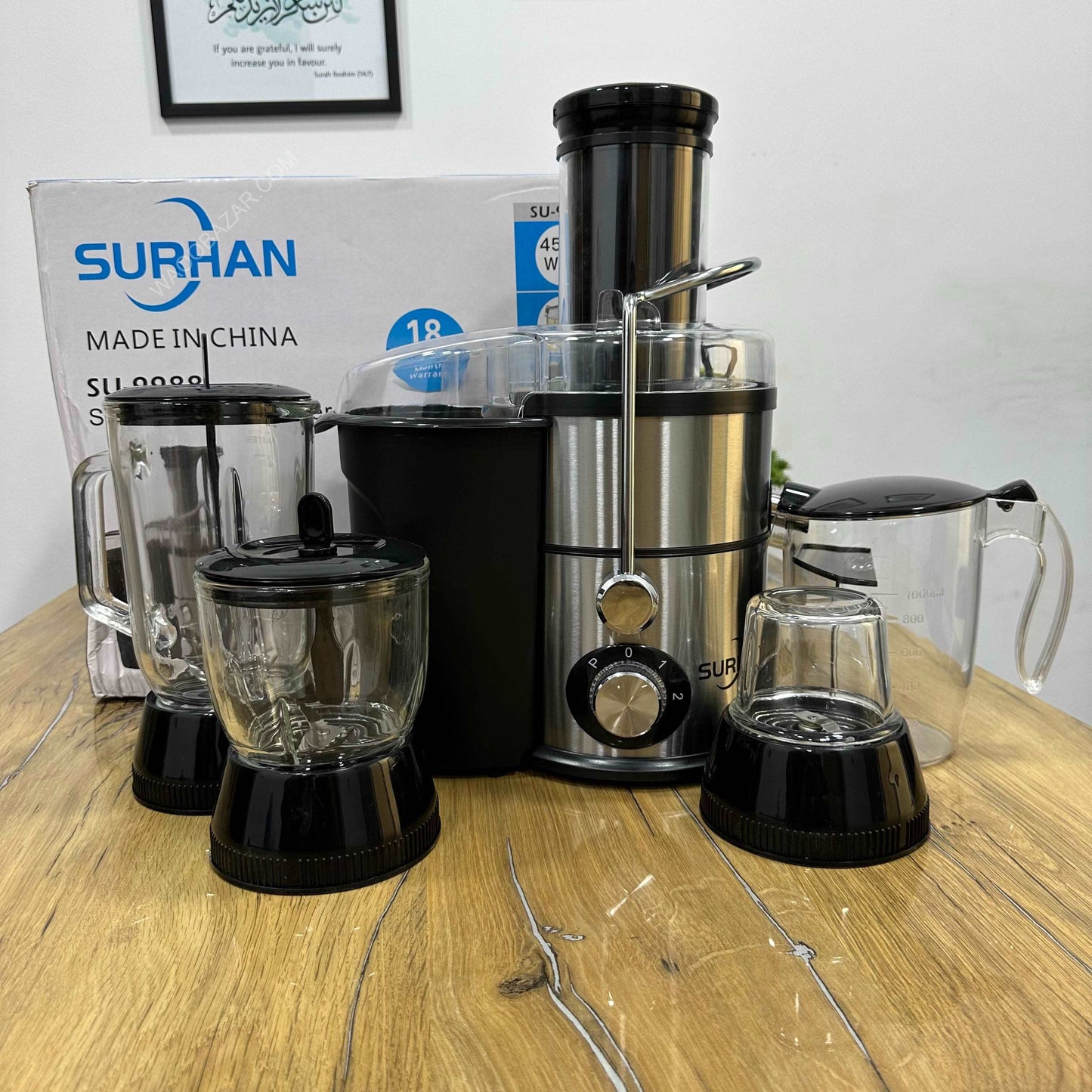 Surhan 4 in 1 Food Processor Juicer, Blender, Grinder and chopper | 4500W