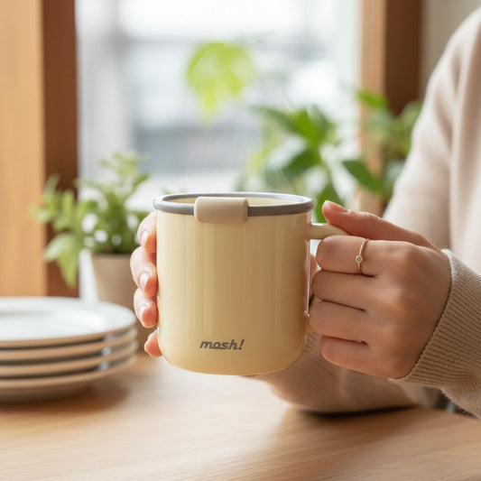 Japanese Mug | Mosh latte Mug | 430 ML | Stainless Steel