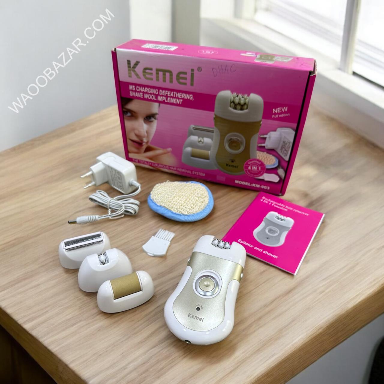 KEMEI Imported Epilator | 4 in 1 Lady Shaver