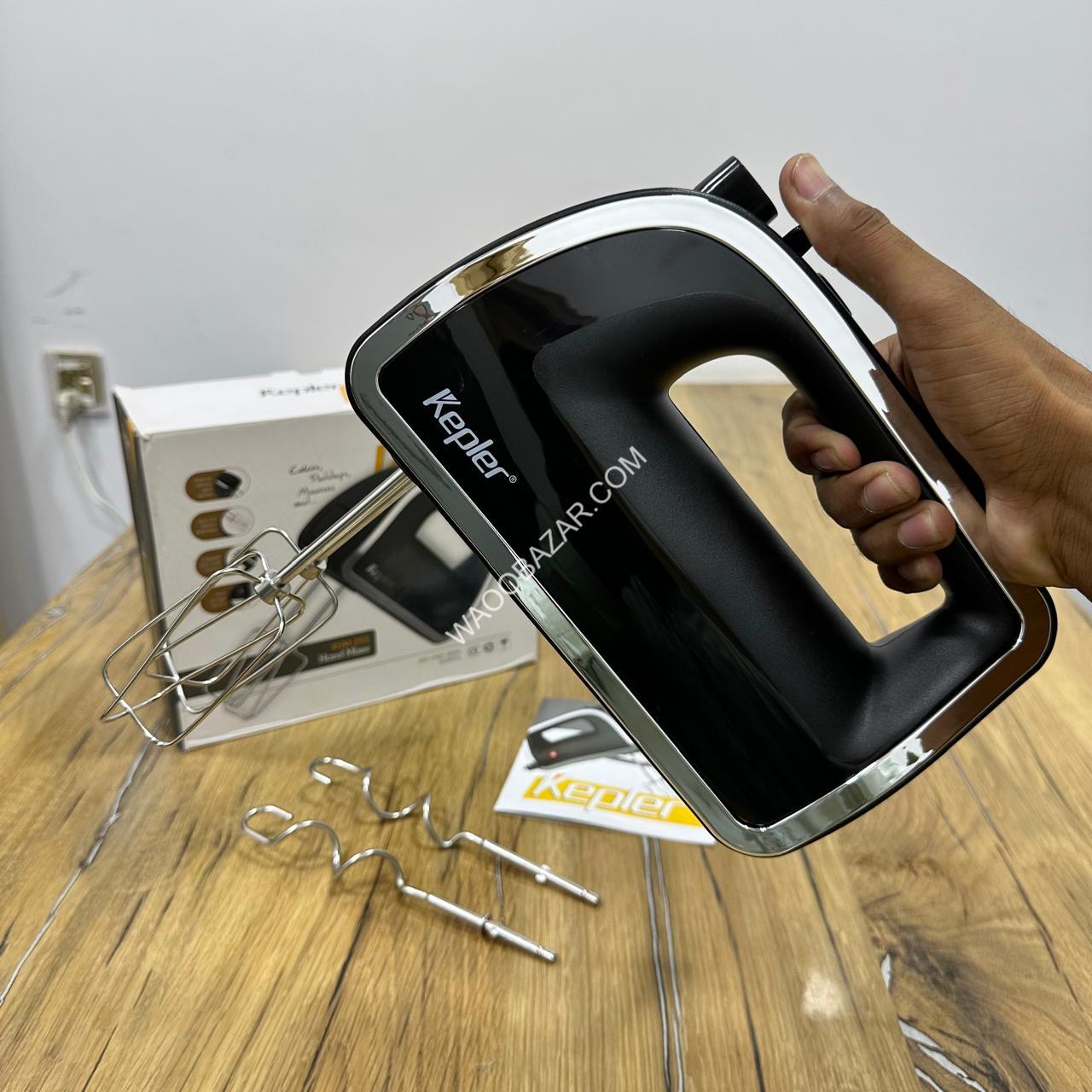 Kepler Premium Hand Mixer KHM 255 | Cake Beater with 5 Speeds & Turbo Function