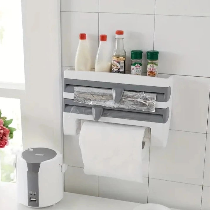 Triple Paper Dispenser | Plastic Wrap Frame