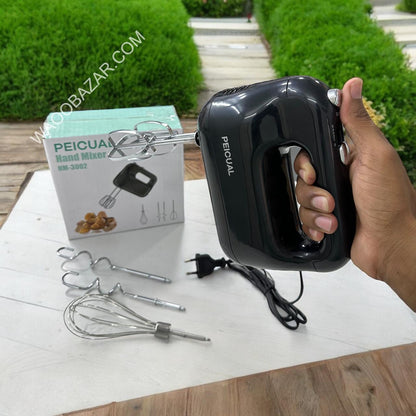 PEICUAL Hand Mixer 3 in 1 with 5 Speed Settings