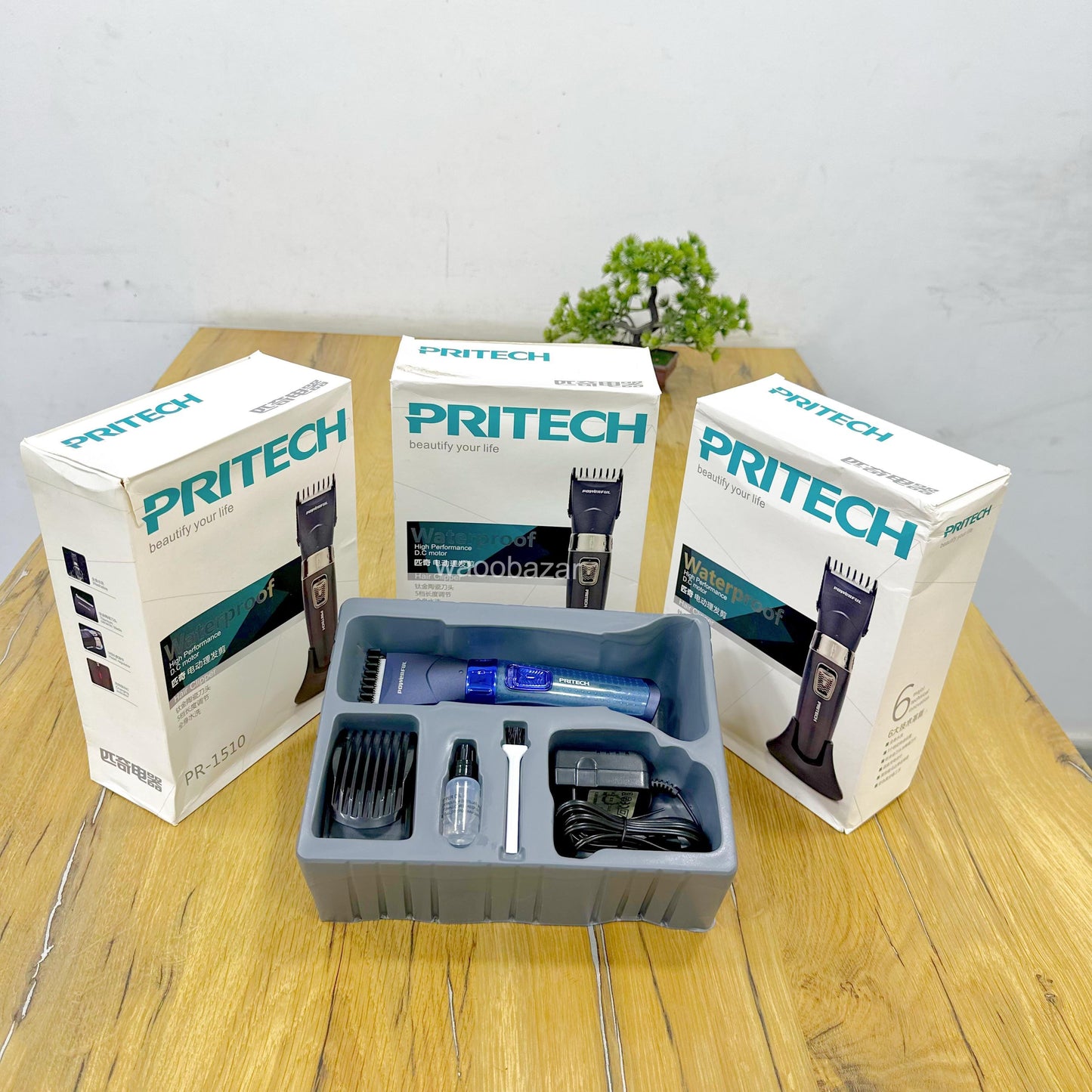 PRITECH Hair Clipper & Trimmer | Waterproof Titanium | PR-1510