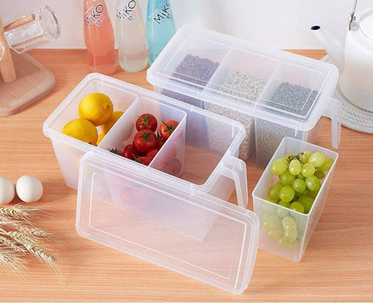 Plastic Spices Container  | 3 Compartment