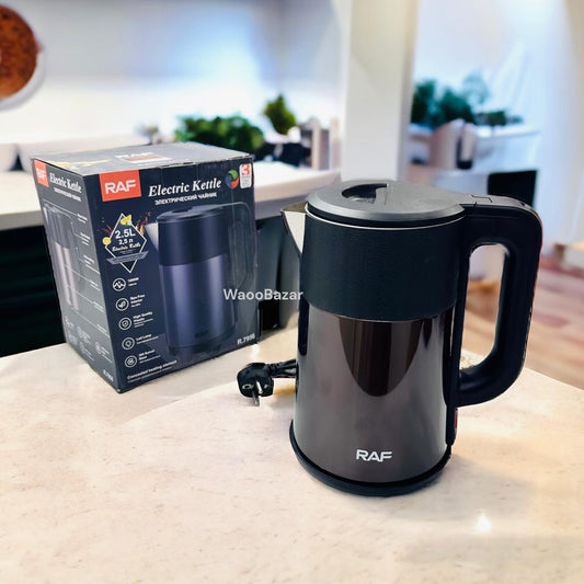 RAF Electric Kettle Stainless Steel | 2.5Liter  Capacity | 1800 W | R-7956