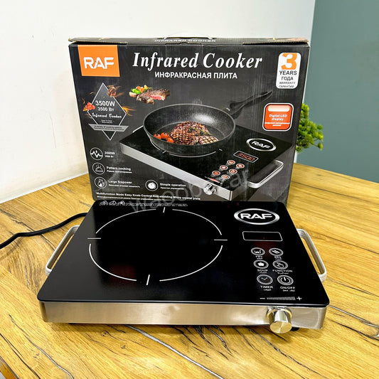 RAF Infrared Cooking Plate | 3500W, Digital Timer & Multi-Function Modes