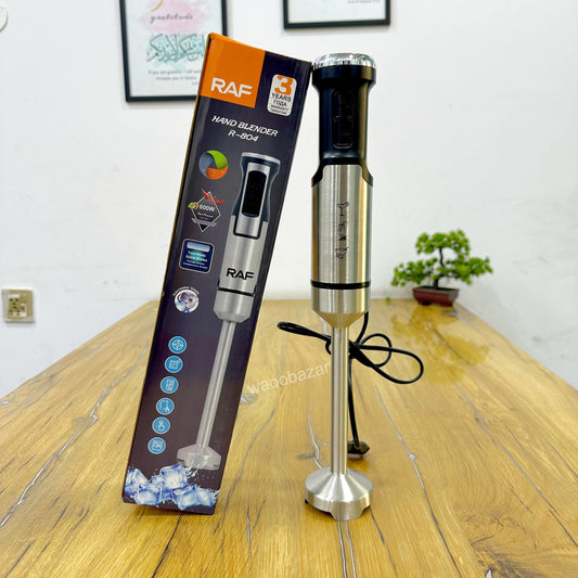 RAF Lot Hand Blender | 600 Watts | 4 Spiral Blades | Best for Smooth & Creamy Meals