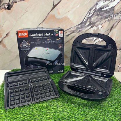 Raf 3  in 1 Sandwich Maker | Sandwich Maker with Grill, and Waffle plates