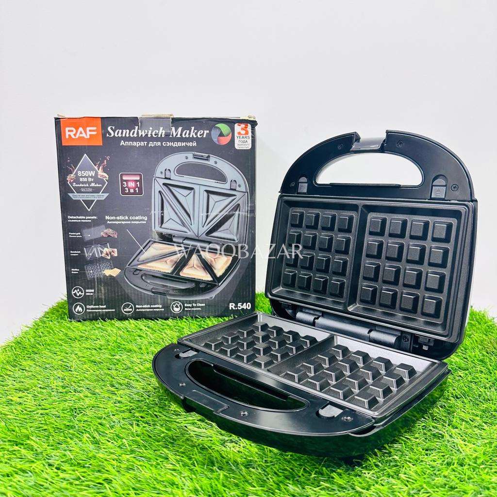 Raf 3  in 1 Sandwich Maker | Sandwich Maker with Grill, and Waffle plates