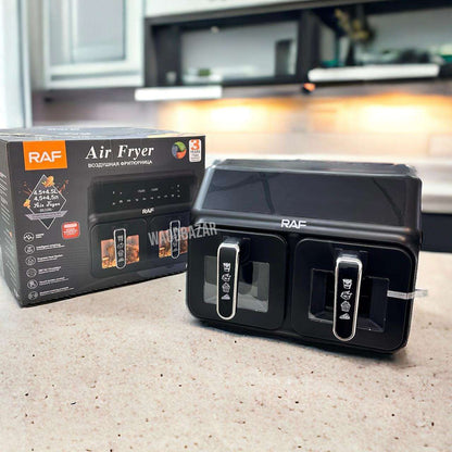 Raf Dual Zone Smart Air Fryer | Touch Screen Control | 4.5 L Bowl Capcity | 2200 Watt