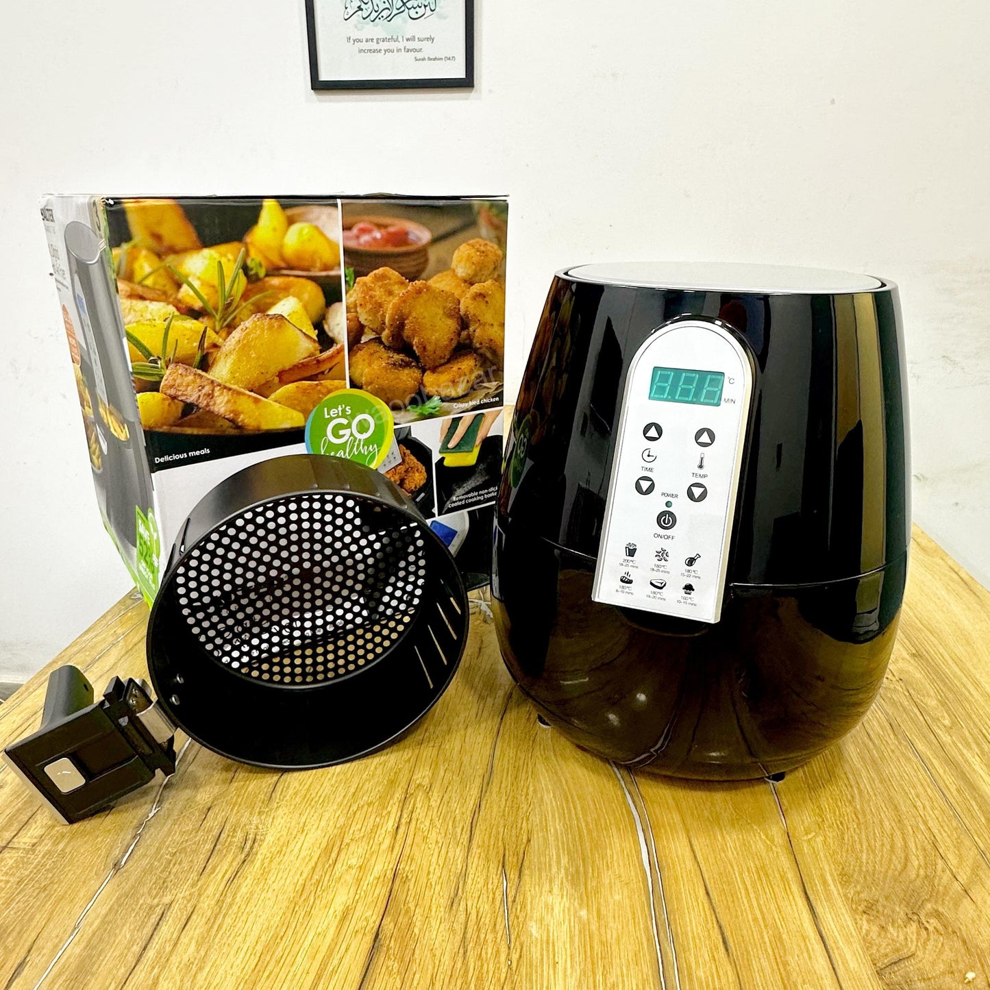 SALTER XL Digital Hot Air Fryer 1500W | Healthy Oil-Free Cooking