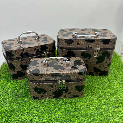 Set Of 3 Cosmetic and Jewellery Boxes with Mirrors |  Attractive Colors and Designs