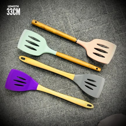 Silicone Non stick Slotted Turner |  High Temperature Resistance | No 2