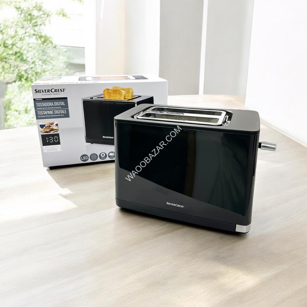 SilverCrest 2 Slice Digital Toaster | Bread Toaster 900W