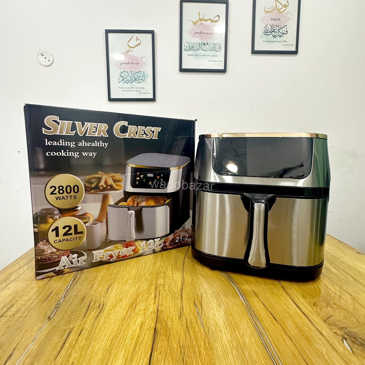 Silver Crest Chef Hot Air Fryer 2800W | Crispy Low-Oil Healthy Cooking