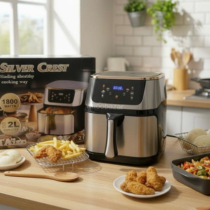 Silver Crest Chef Hot Air Fryer 2800W | Crispy Low-Oil Healthy Cooking