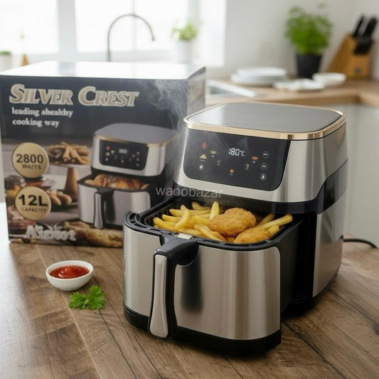 Silver Crest Chef Hot Air Fryer 2800W | Crispy Low-Oil Healthy Cooking